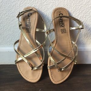 Gold Sandal Flat